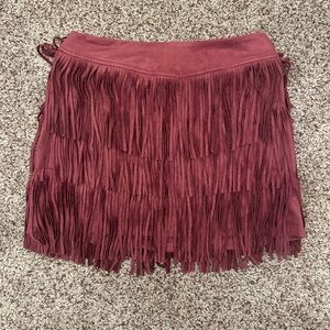 Suede mini Skirt